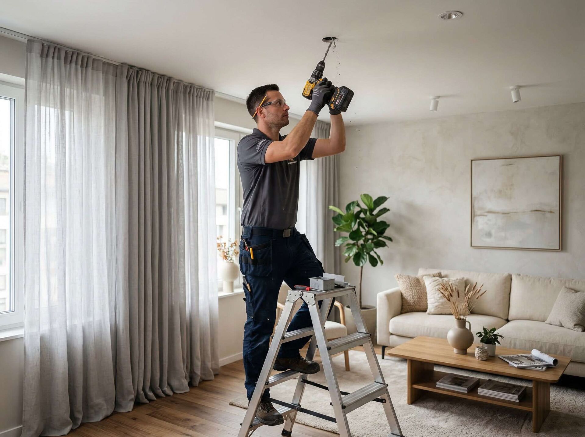 Môžem do stropu, kde je chladenie, vŕtať diery na lustre alebo garniže?