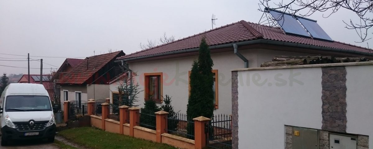 Solarny system na ohrev vody Kuzmice